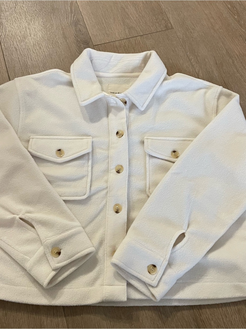Thread & Supply Cream Button Up Jacket